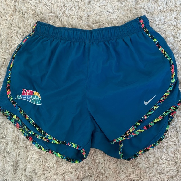 Nike Blue and Tie Dye Shorts - Picture 1 of 3